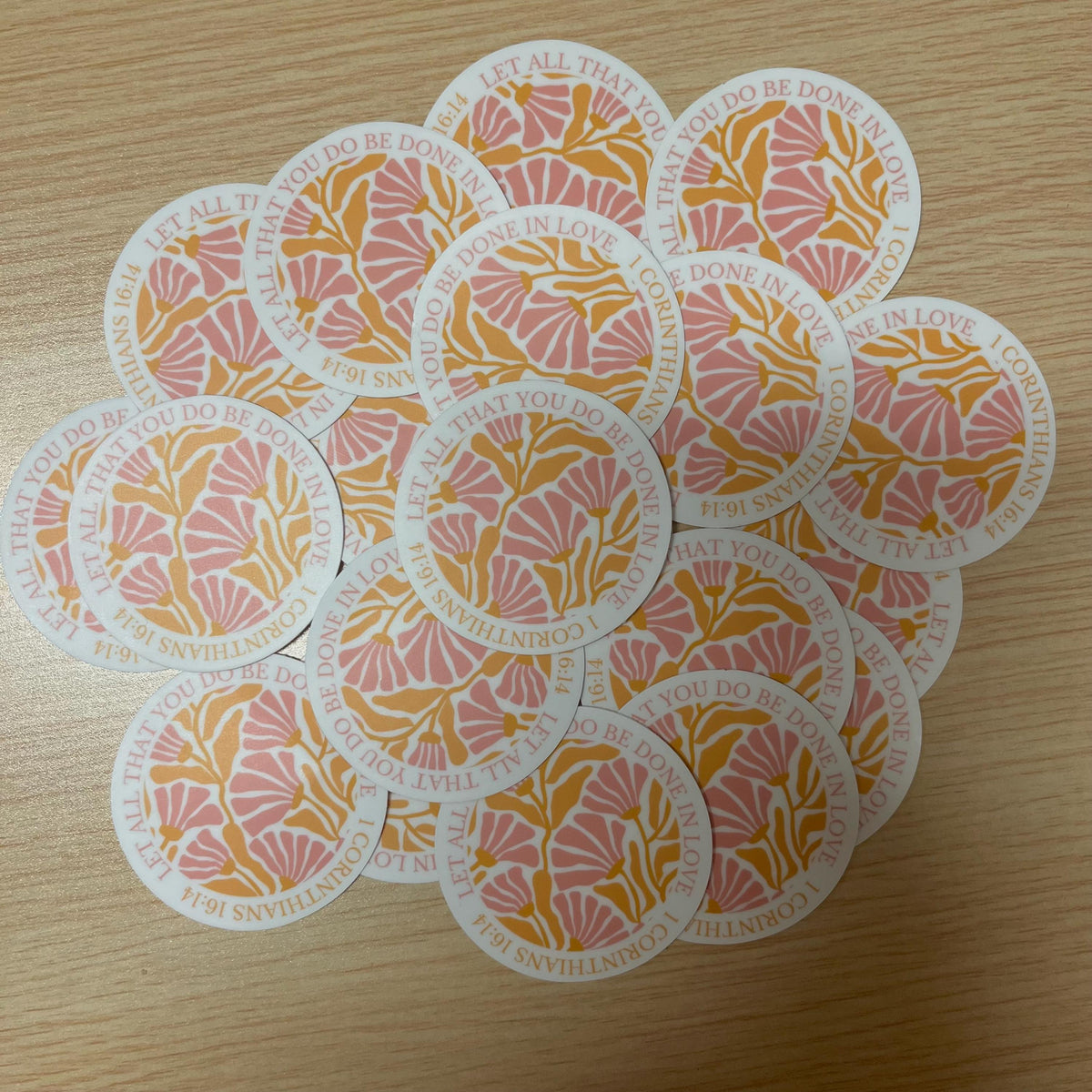 Floral Christian Sticker