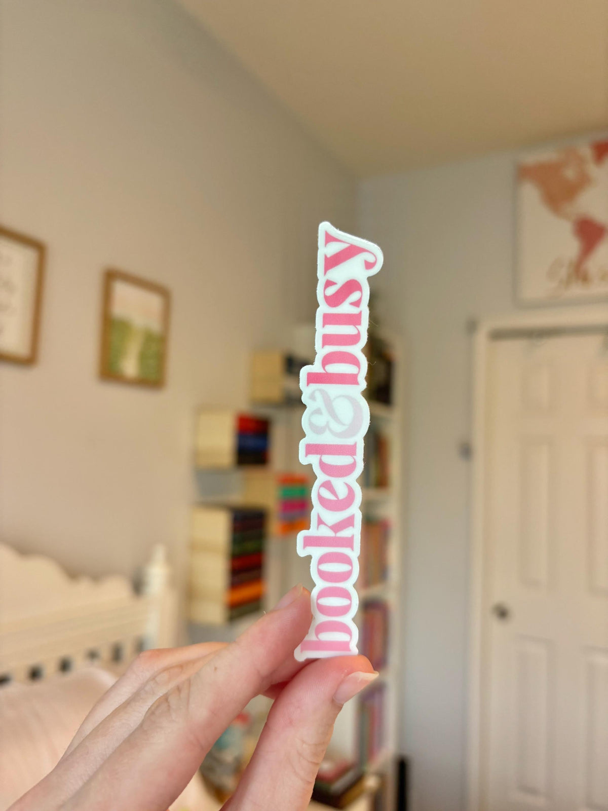 "booked & busy" Sticker