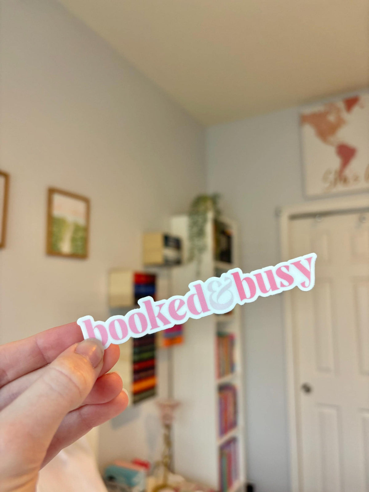 "booked & busy" Sticker