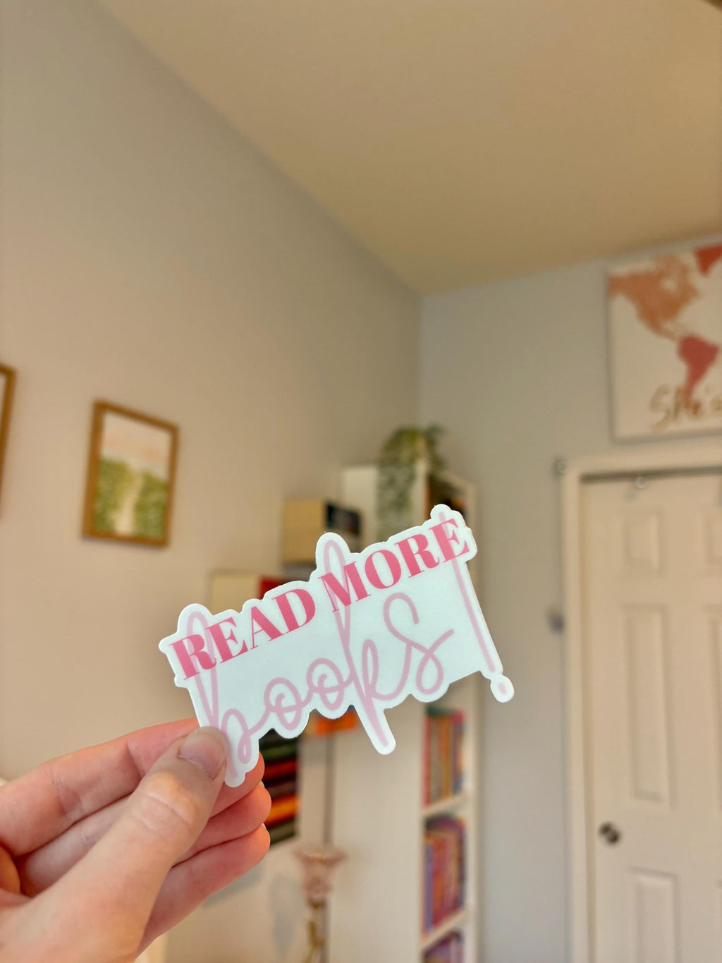 "read more books!" Sticker