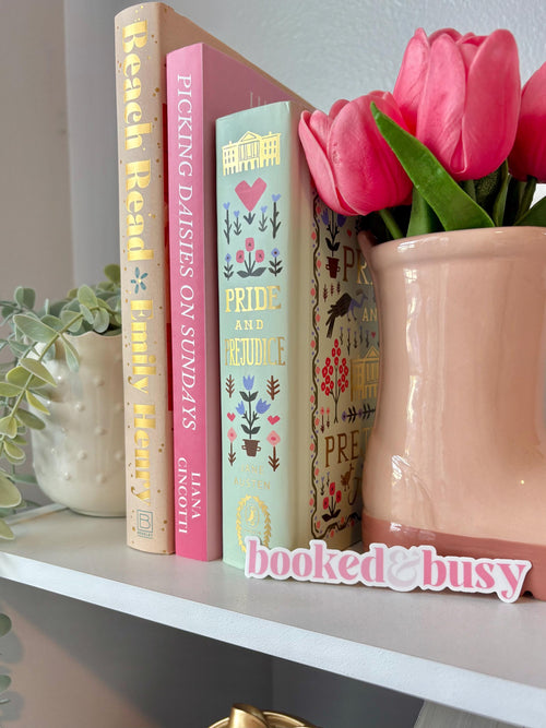 "booked & busy" Sticker