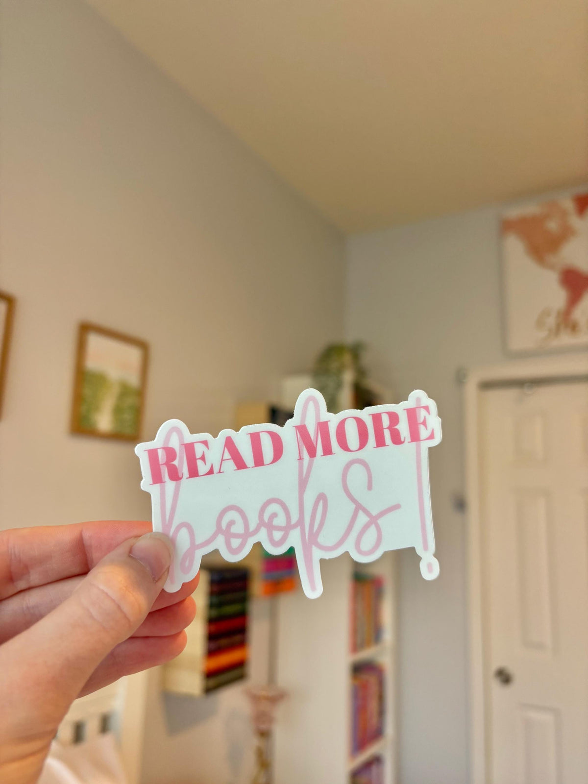 "read more books!" Sticker