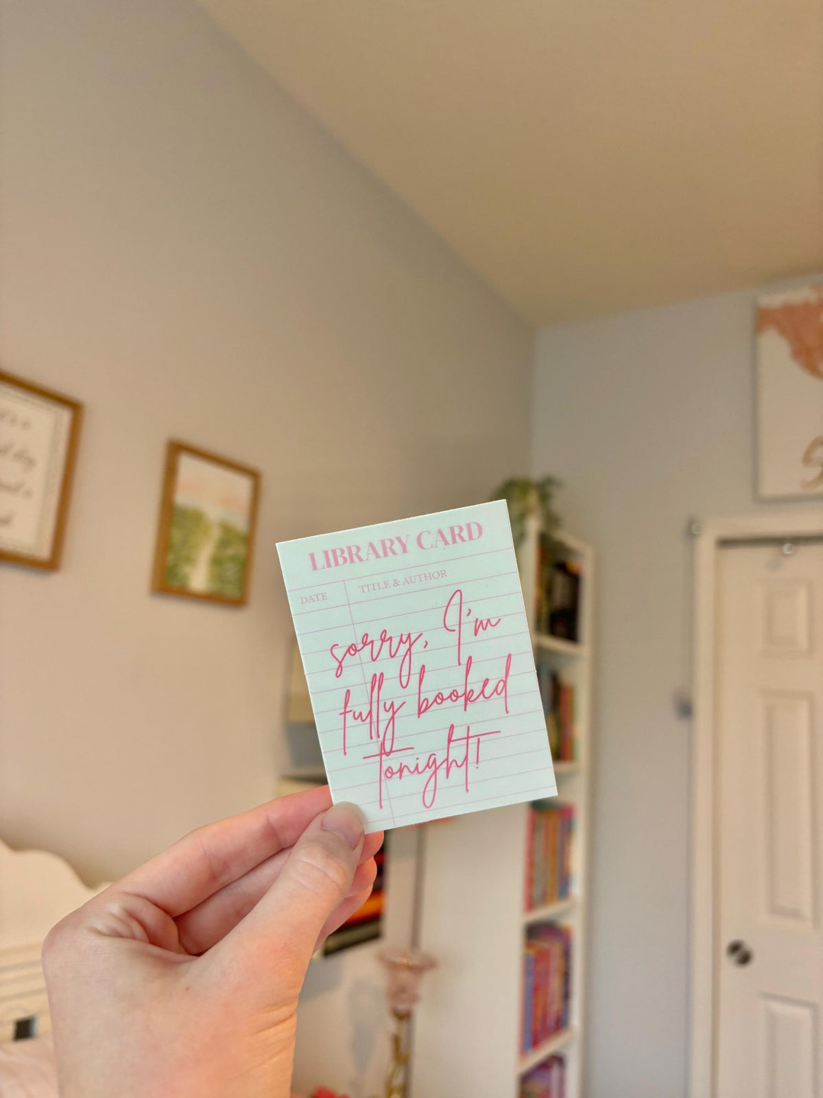 Library Card Sticker