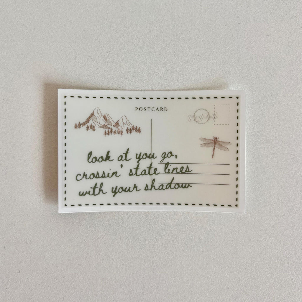 "Dashboard" Postcard Sticker