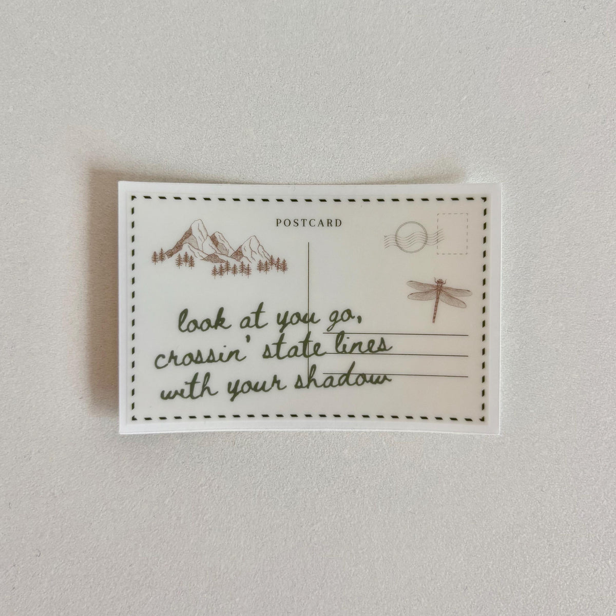 "Dashboard" Postcard Sticker