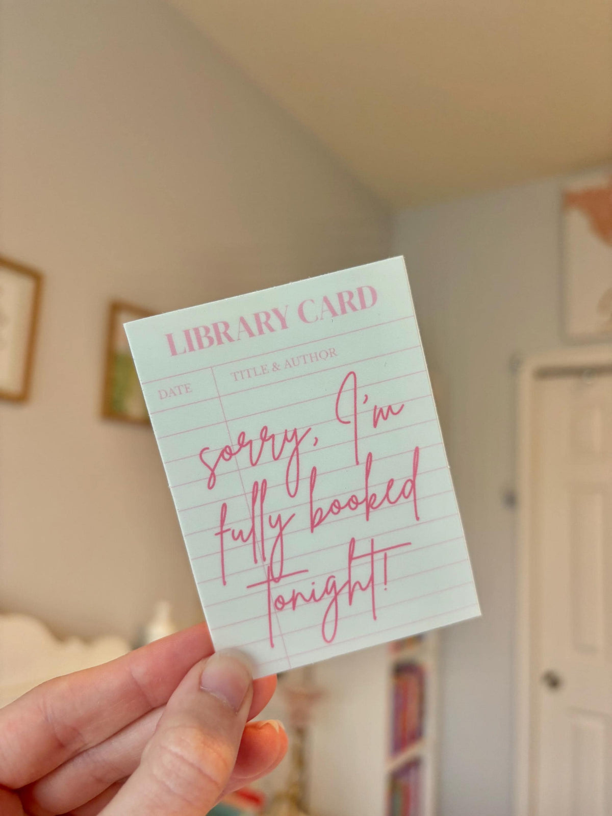 Library Card Sticker