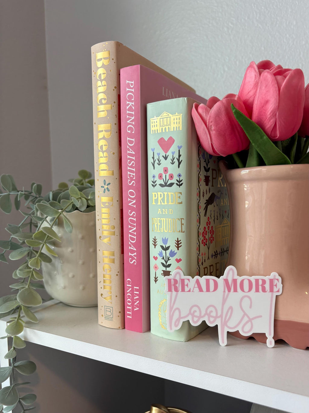 "read more books!" Sticker