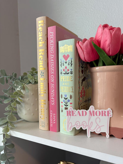"read more books!" Sticker